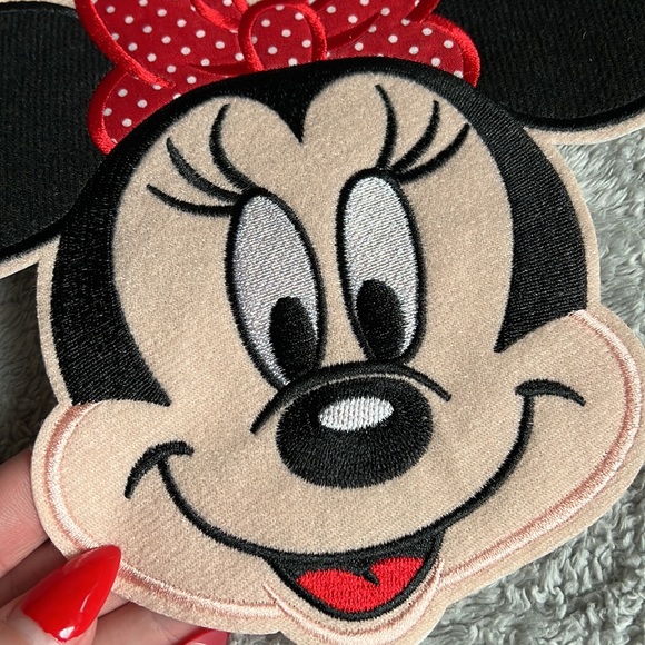 Minnie Mouse Patch Oversized Disney Kid’s Cartoon Disneyland Large Iron On NEW - Picture 2 of 5